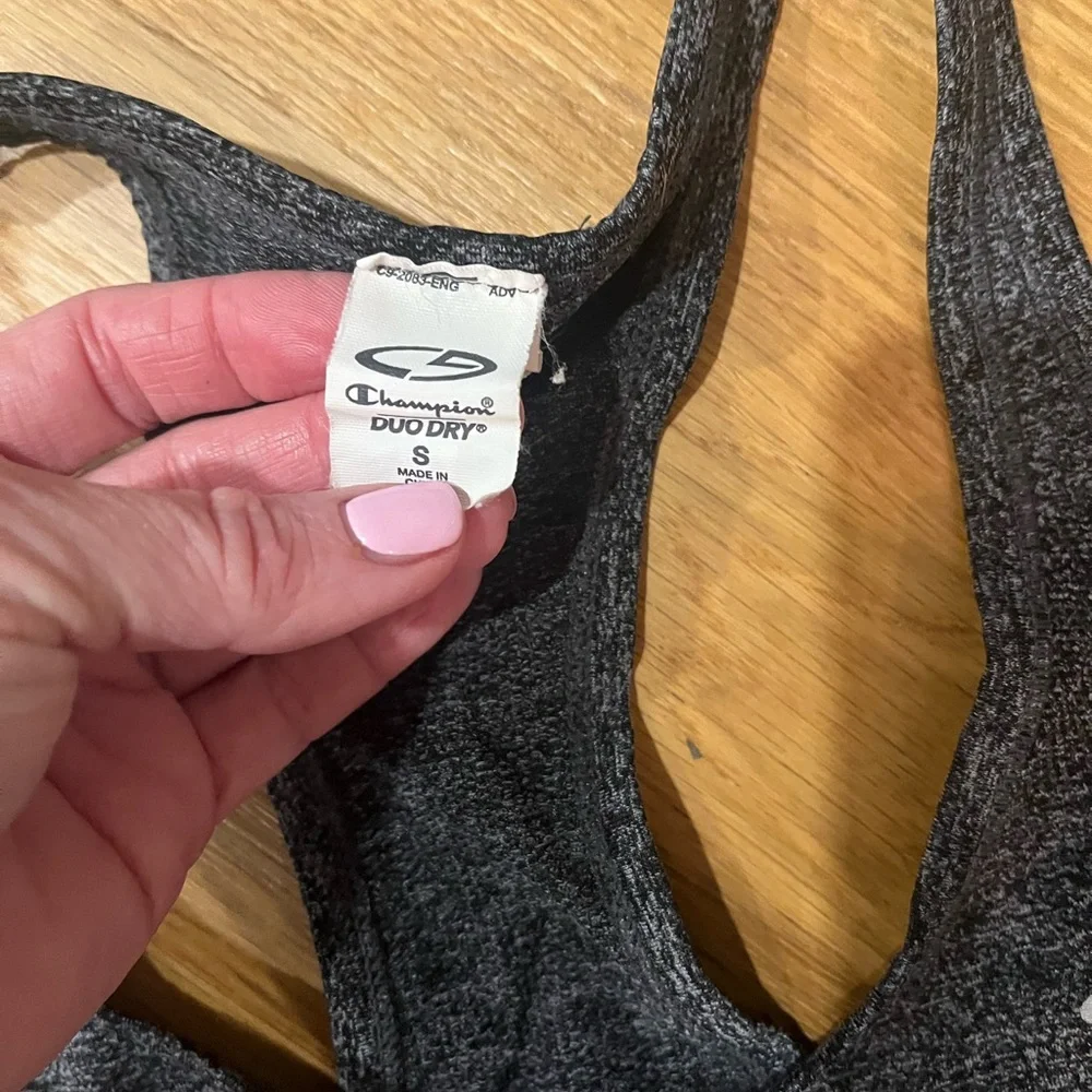 Champion Gray Sleeveless Racerback Tank Top size small - Picture 3 of 5